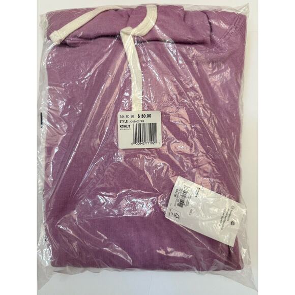 SO Orchid Bracelet Core Raglan Long Sleeve French Terry Pullover Hoodie Size L - Picture 2 of 3